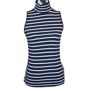 Tommy Hilfiger navy and white striped tank women's size small